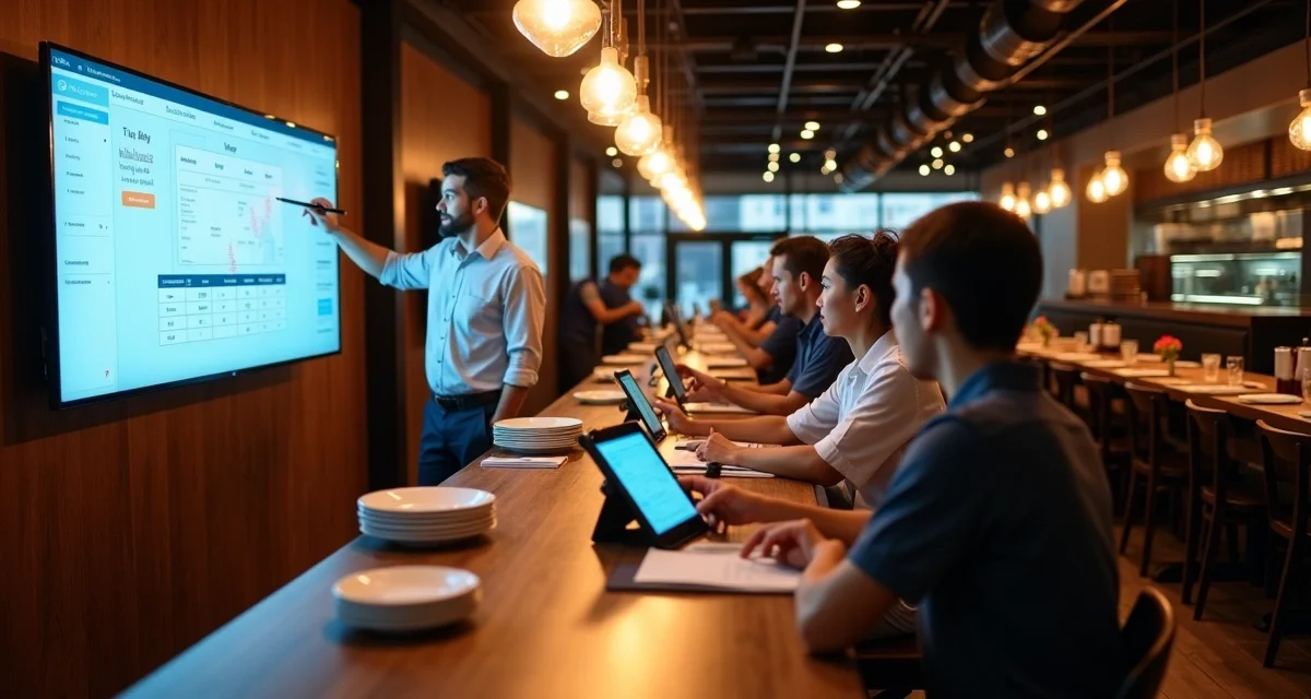 Treinamento de equipe para uso eficiente do sistema de gestão