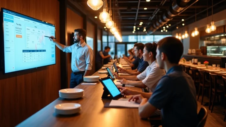 Treinamento de equipe para uso eficiente do sistema de gestão